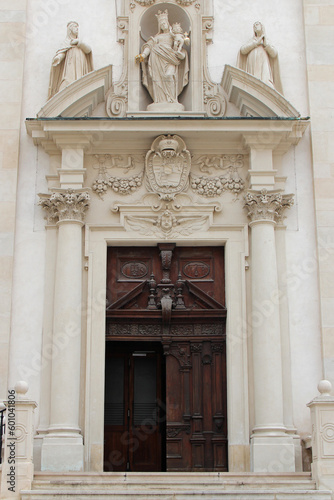 baroque church (dominikanerkirche) in vienna (austria)