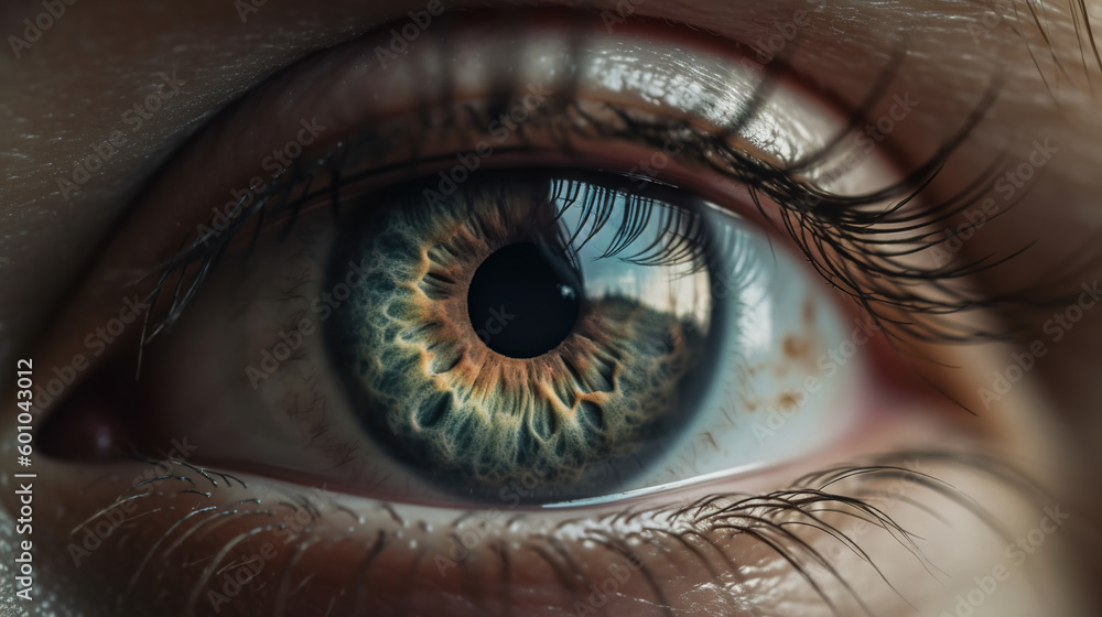 Fototapeta premium Beautiful Eye Macro Photography looking view