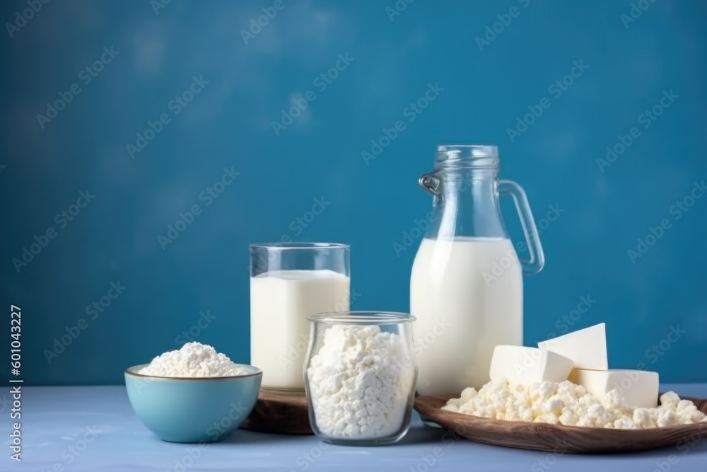 dairy products and milk, ai generative dairy products and milk, ai generative