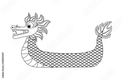 Dragon boat coloring book