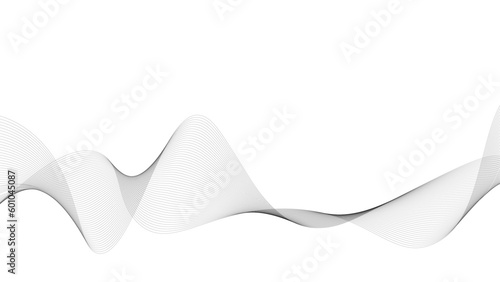 abstract background with lines. modern wavy stripes on white background isolated. curved wavy line, smooth stripe.