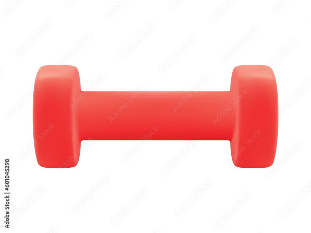 realistic red dumbbell for fitness equipment realistic red dumbbell for fitness equipment