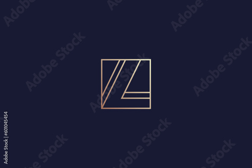 L minimalist modern luxury typography logo design, line design L, elegant L logo