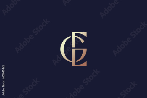 GE modern luxury typography logo design, GE minimalist, beauty fashion company logo, ge initials