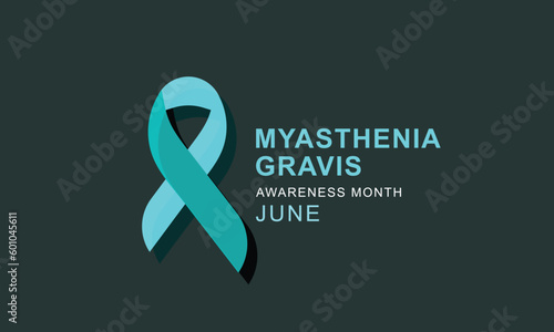 Myasthenia Gravis awareness month june. background, banner, card, poster, template. Vector illustration.