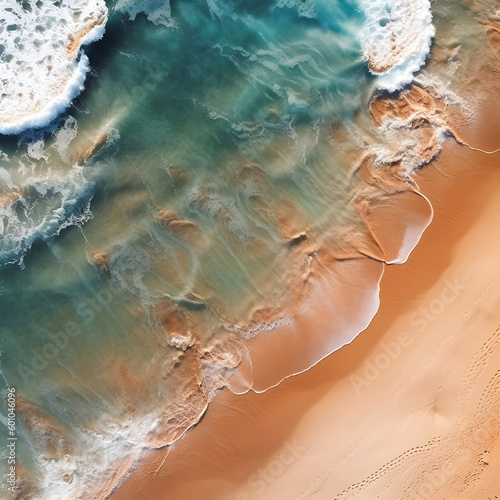 sea shore and sand made with Generative AI