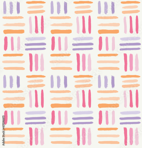 Seamless pattern of bright coloured tonal brush strokes with a watercolour appearance. A happy pastel design great for children's clothing, loungewear, textiles, fashion, home decor, wallpaper