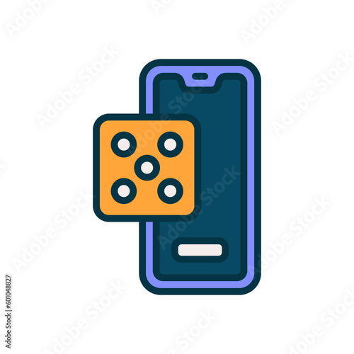 mobile gambling icon for your website, mobile, presentation, and logo design.