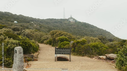 Cape point with scenic background Cape Town