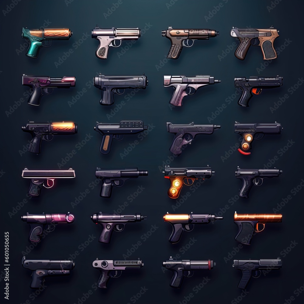 firearm pistol weapon game ai generated firearm pistol weapon game ai generated