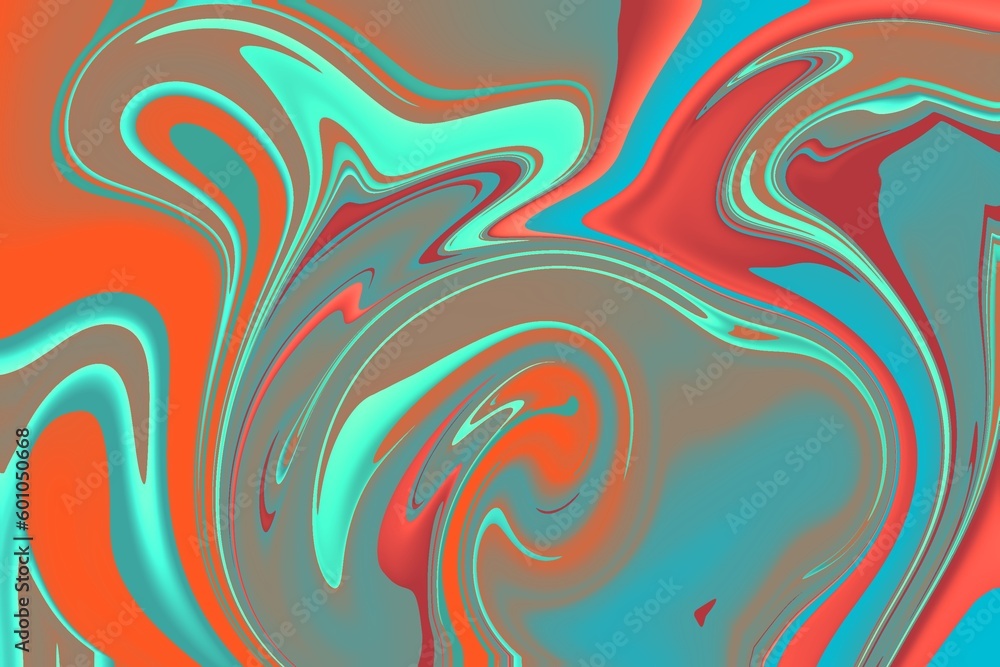 Modern colorful flow poster design liquid shape color paint colorful moving simple blob