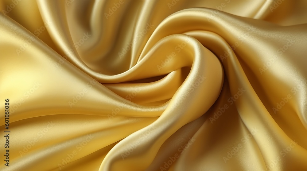 Golden wrinkled cloth Generative AI Golden wrinkled cloth Generative AI