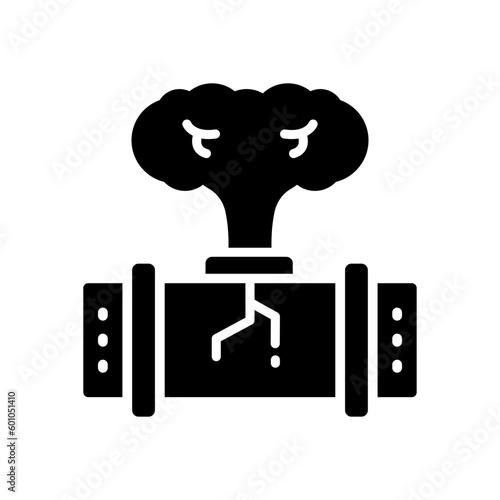 gas leak icon for your website, mobile, presentation, and logo design.
