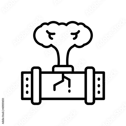 gas leak icon for your website, mobile, presentation, and logo design.