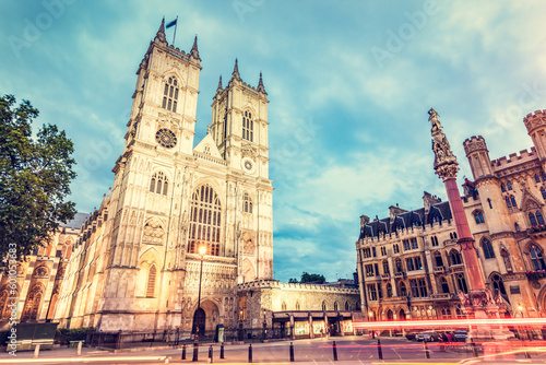 Westminster Abbey church in London UK