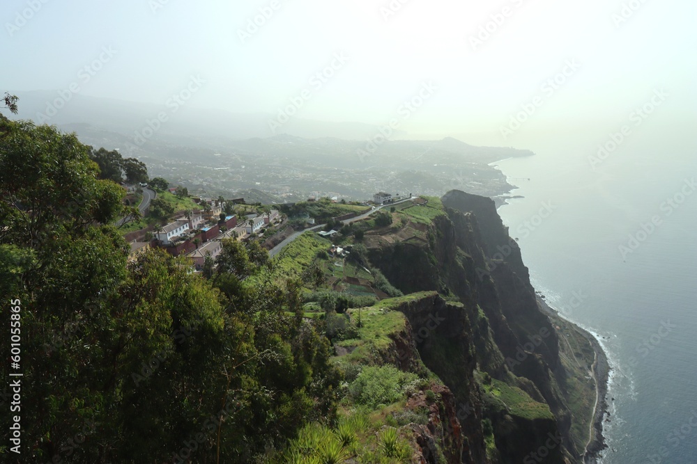 View from the cliffs Cabo Girao on Madeira