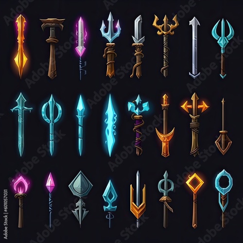 steel sword weapon game ai generated © sevector