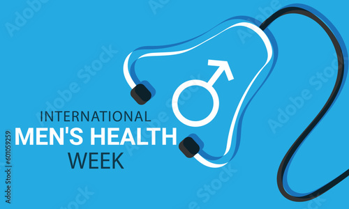 National Men's Health awareness week . background, banner, card, poster, template. Vector illustration.