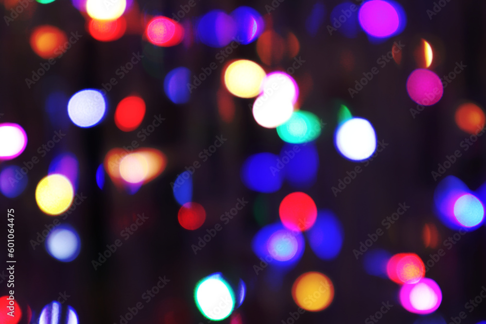 Creative colors of round bokeh blurry or blurry images for background work