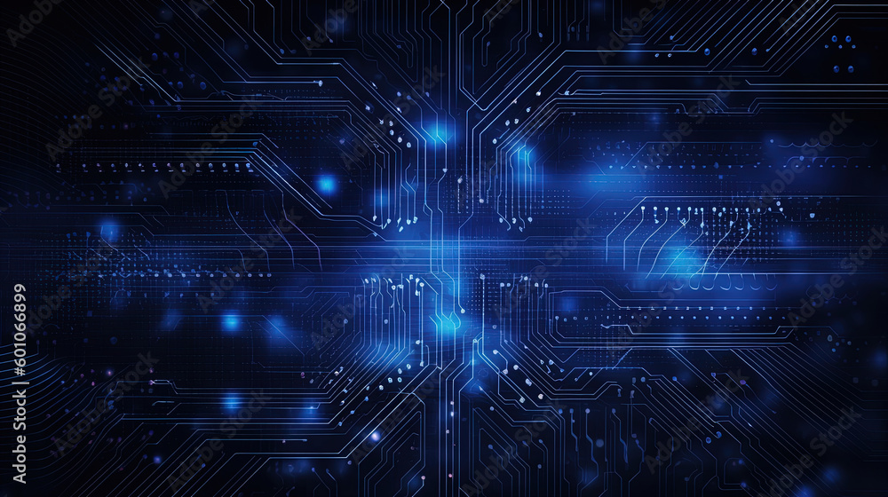 Abstract technology circuit board illustration. Generative AI. Abstract technology circuit board illustration. Generative AI.