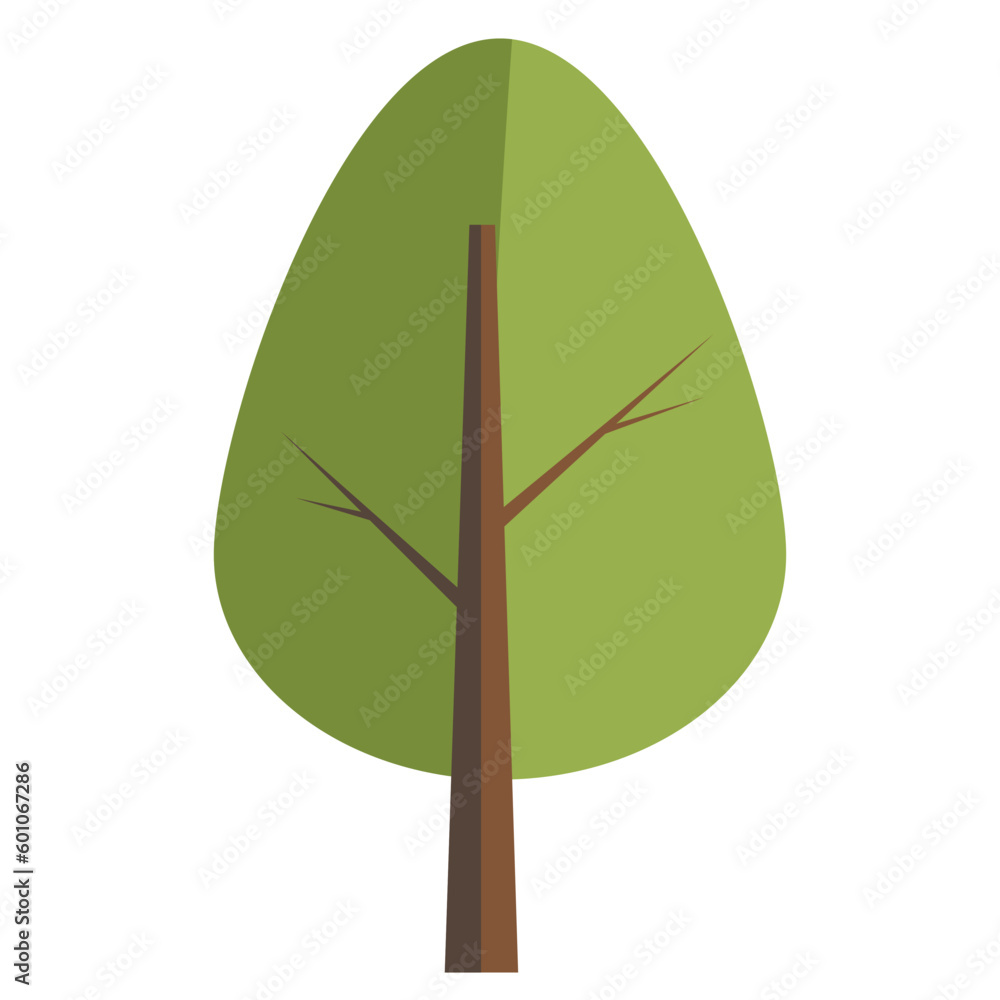 Flat Tree Illustration Flat Tree Illustration