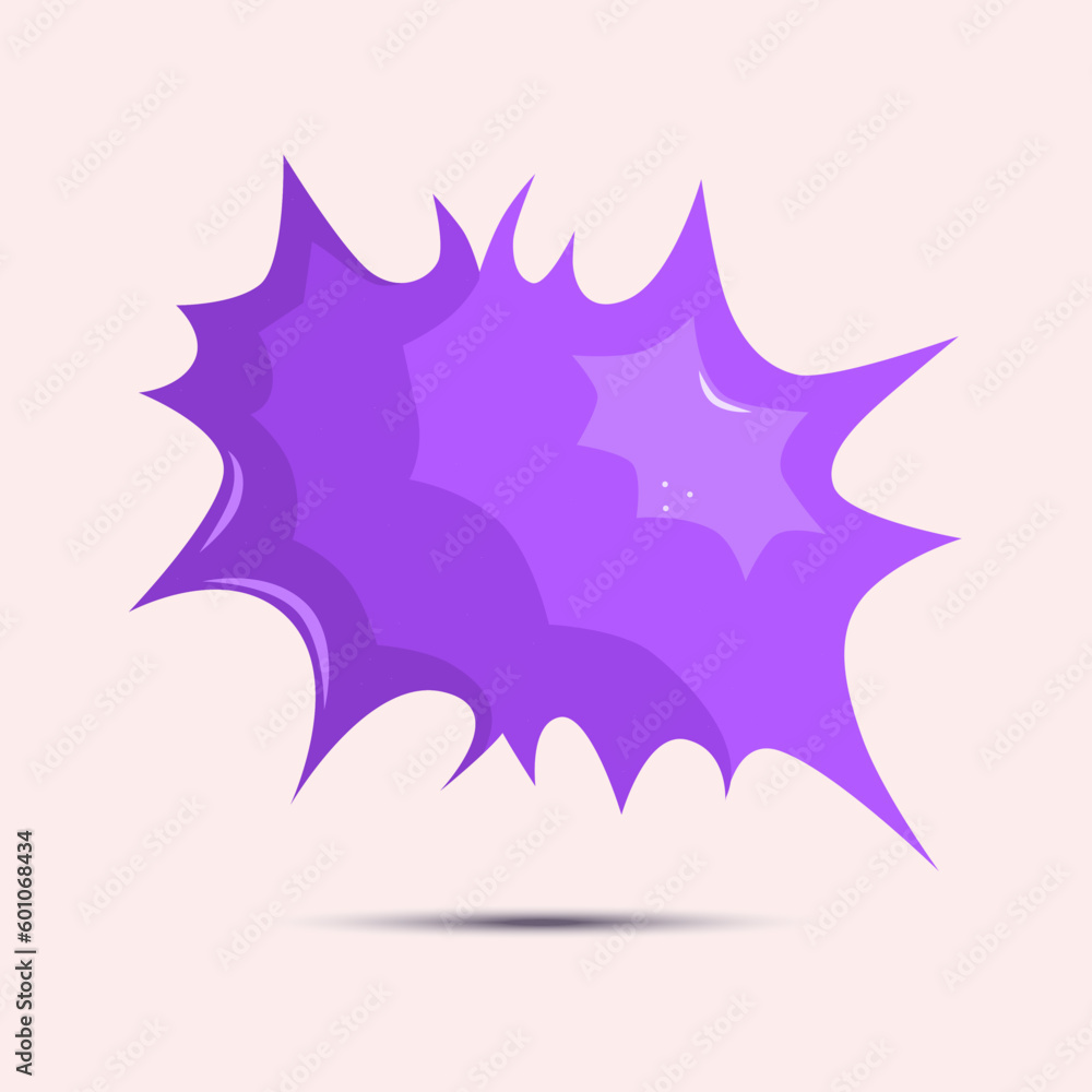 Cartoon speech bubble icon, isolated on a beige background. Emty text cloud for social media, comments or dialoges. Thought balloon illustration Cartoon speech bubble icon, isolated on a beige background. Emty text cloud for social media, comments or dialoges. Thought balloon illustration