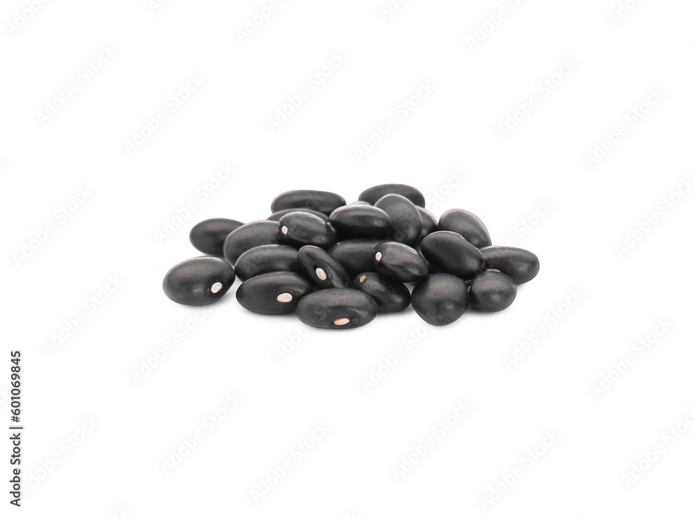 Many raw kidney beans isolated on white Many raw kidney beans isolated on white