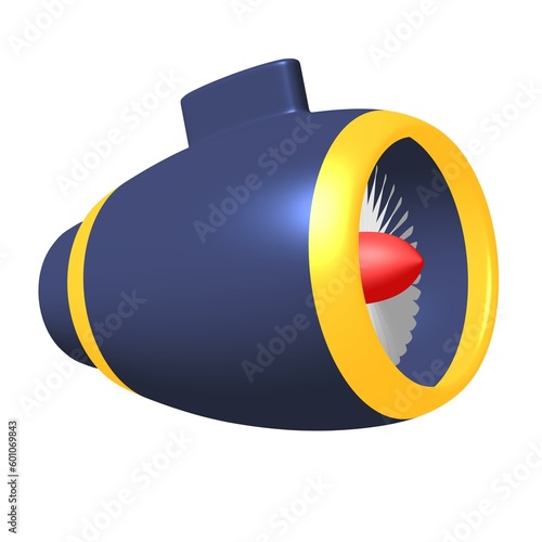 Turbo jet plane engine