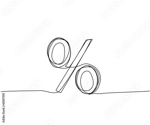 Interest, interest rate, loan, deposit one line art. Continuous line drawing of bank, money, finance, financial, payment, data, savings, economic, wealth, credit