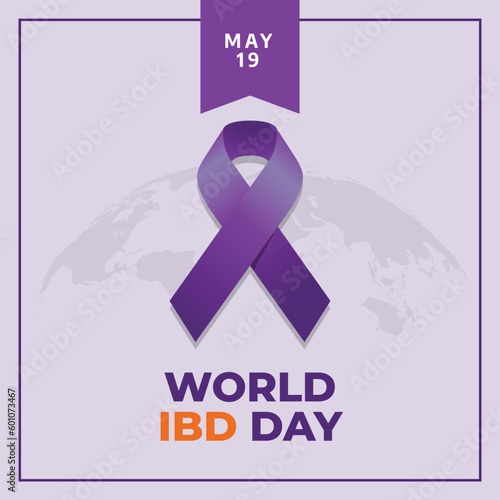 vector graphic of World Inflammatory Bowel Disease (IBD) Day good for World Inflammatory Bowel Disease (IBD) Day celebration. flat design. flyer design.flat illustration.