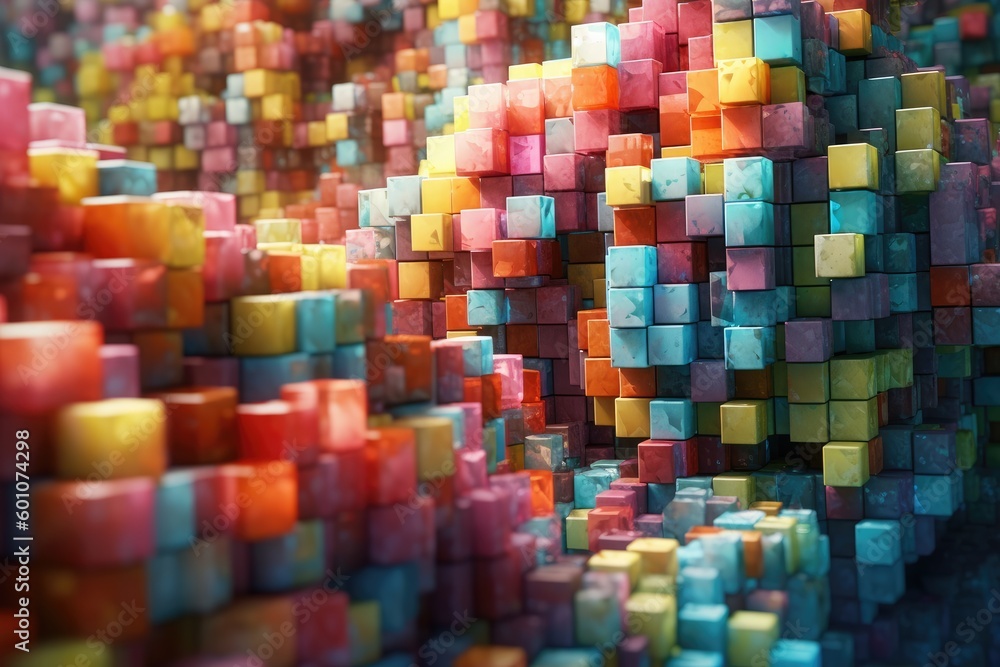 digital 3d cubes wallpaper