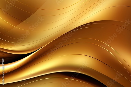 Golden pattern gradient lines design ai generative 