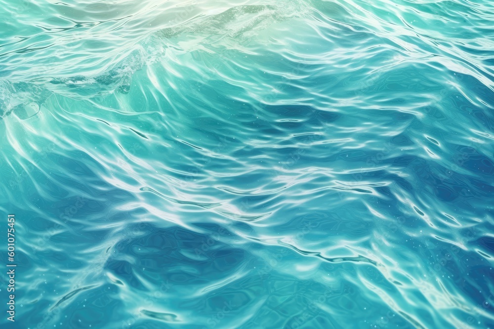 blue water waves painting background