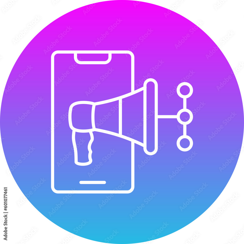 Mobile Marketing Icon Mobile Marketing Icon