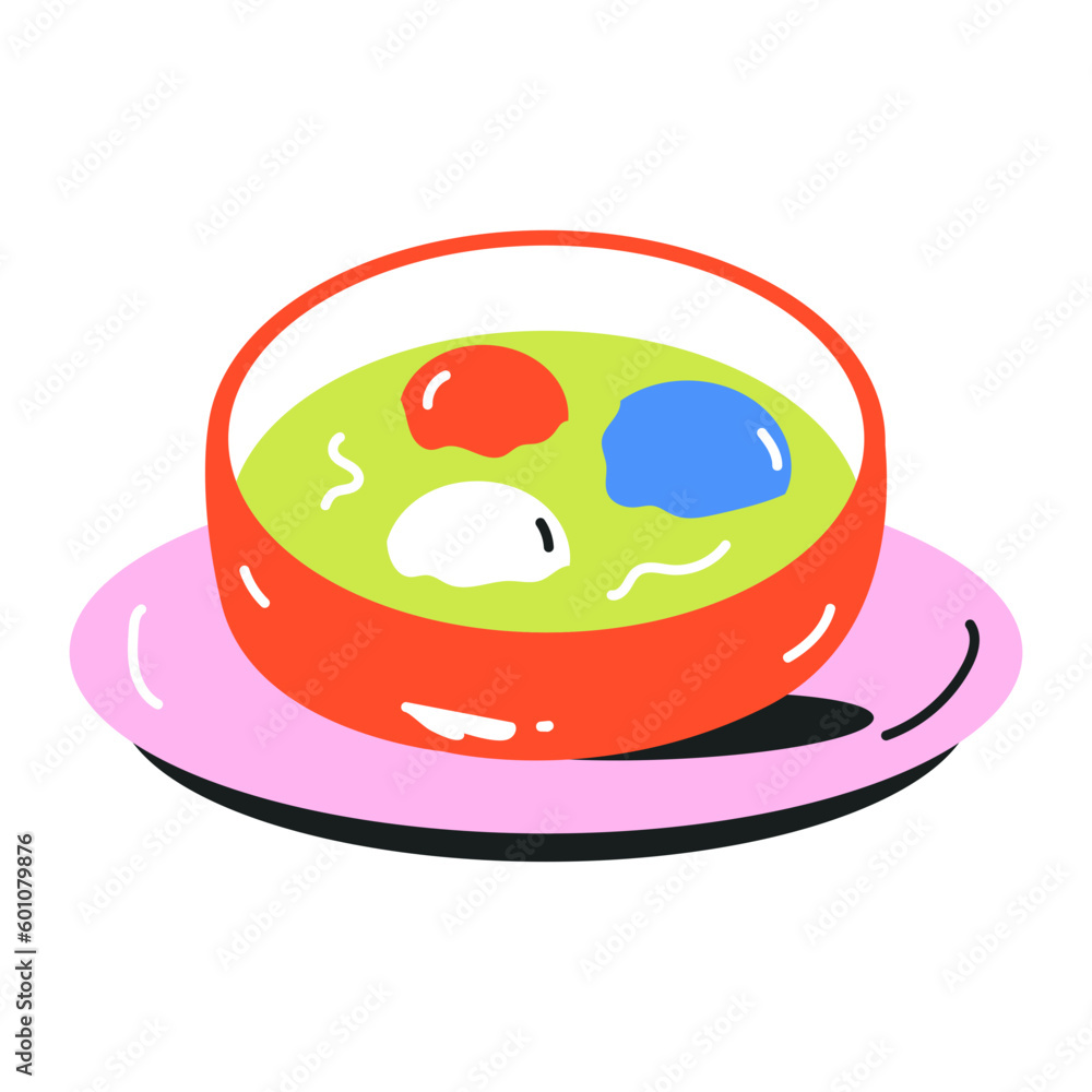 Customizable flat icon of sushi roll Customizable flat icon of sushi roll