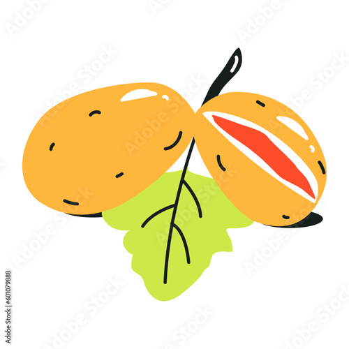 Attractive flat icon of plant sapling 