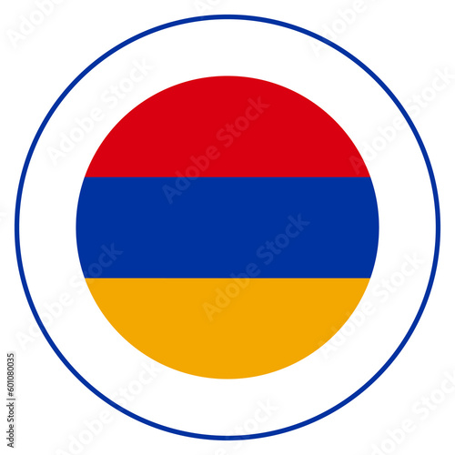 Free Download Flag of Armenia in round circle.  - GFXLoad