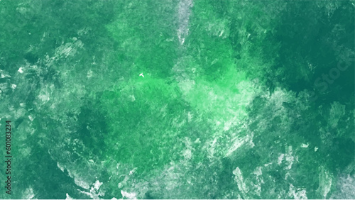 Abstract green watercolor background.Hand painted watercolor. vector