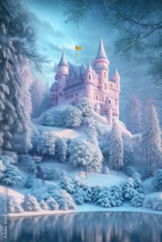 castle in the snow
