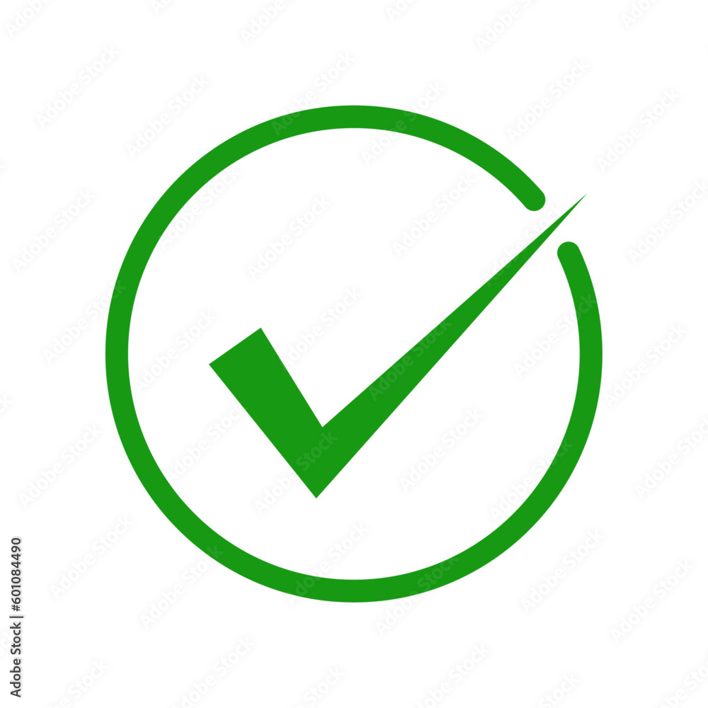 approved correct tick check mark green icon vector approved correct tick check mark green icon vector