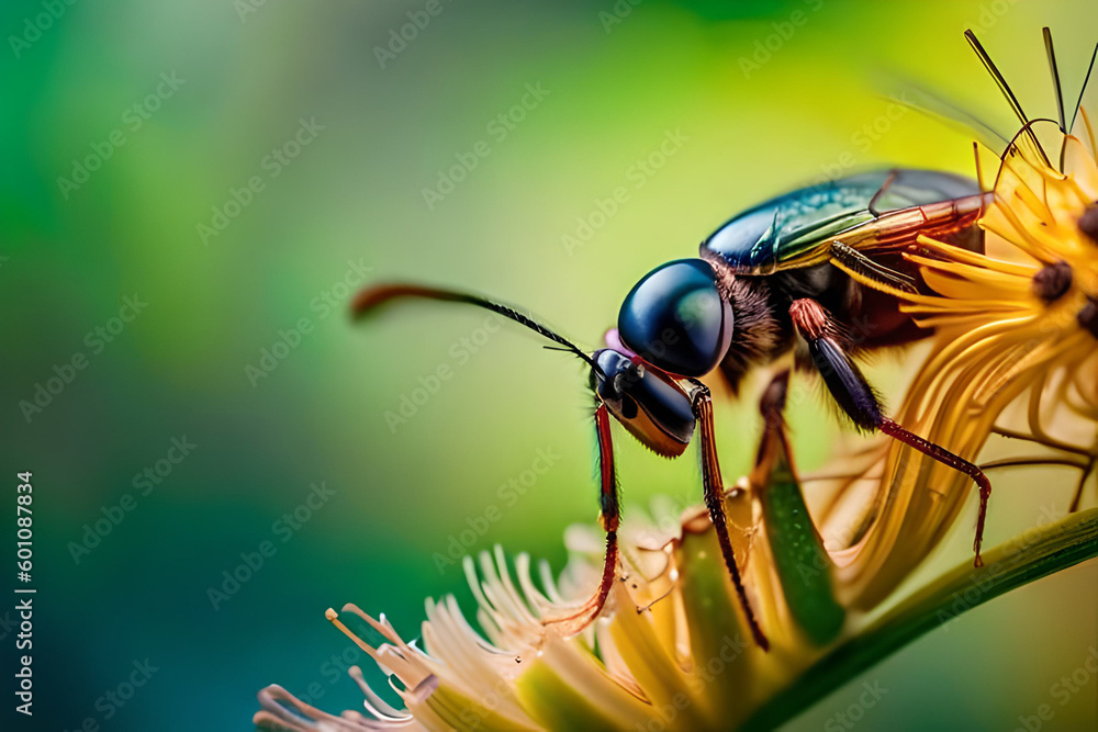 Fototapeta premium Detailed Macro Images Of Insects photography, multispectral imaging, macro, 