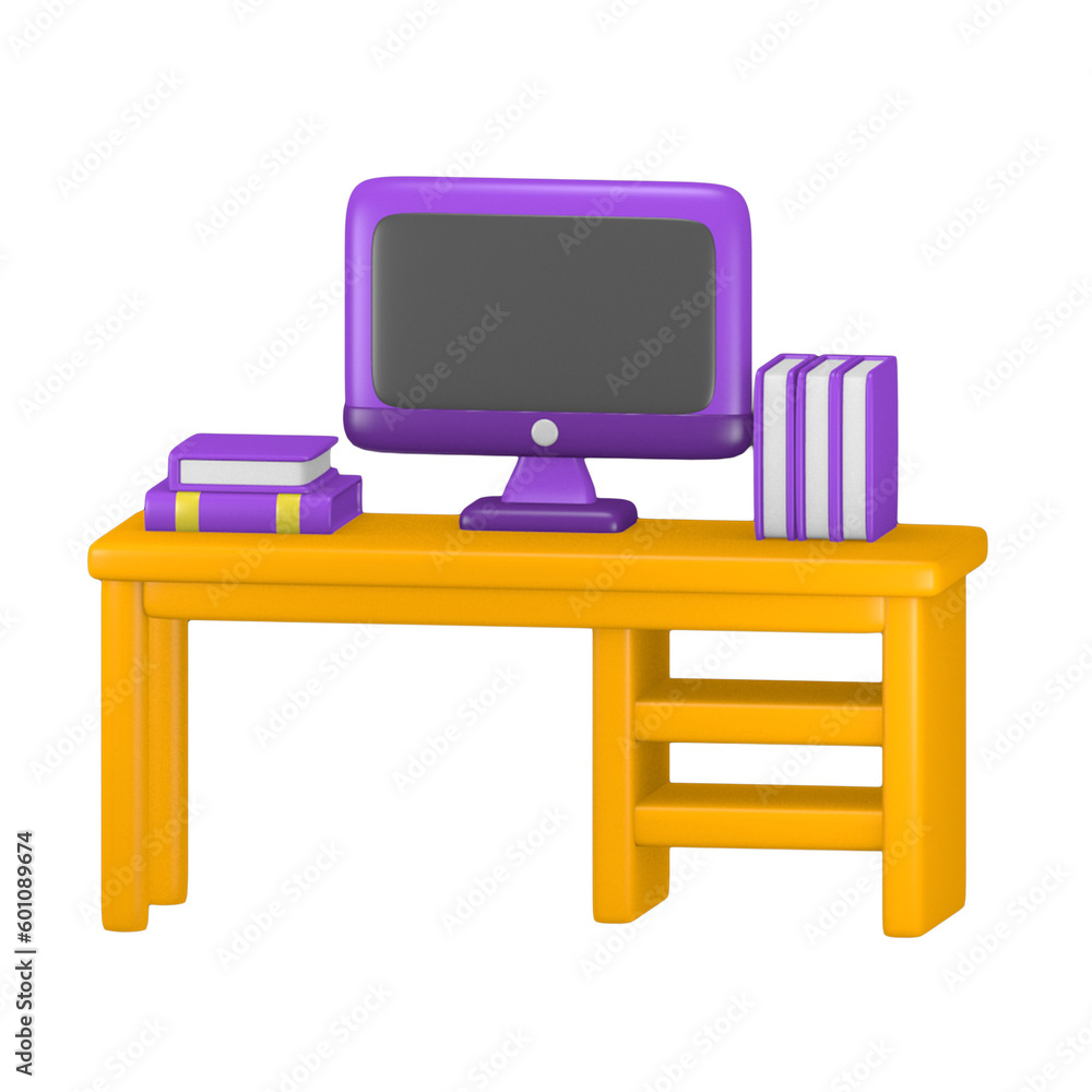 Office Space Creative Office 3D cute themed icon for presentation or social media post Office Space Creative Office 3D cute themed icon for presentation or social media post