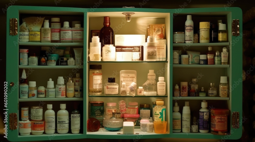 Grey Medicine Cabinet