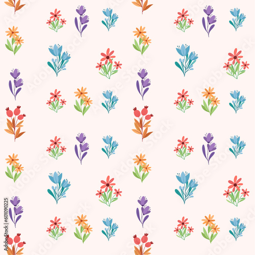 seamless floral pattern. colorful floral pattern decoration. seamless floral design. floral wall art.
