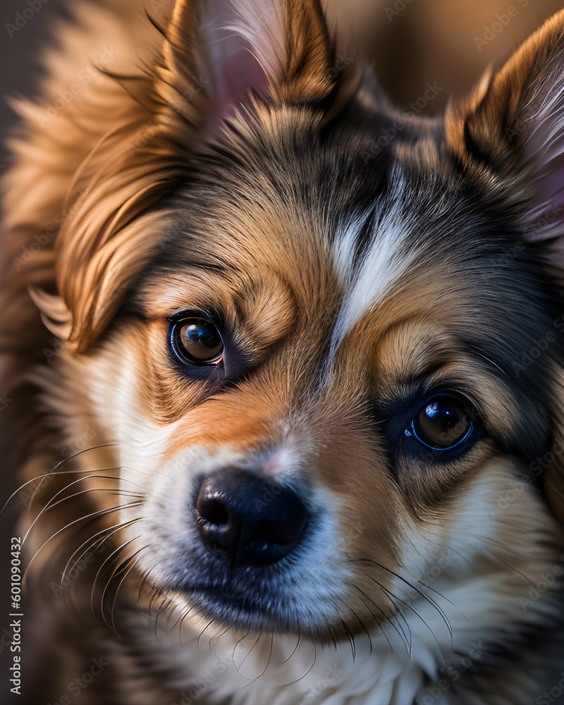 Portrait d'un chien,IA générative.