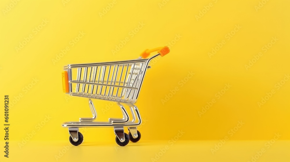 Close up of shopping concept with buyer and shopping bags