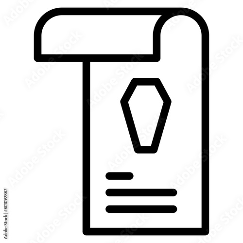 funeral letter death line 