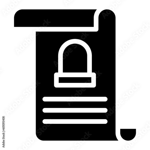funeral letter glyph 