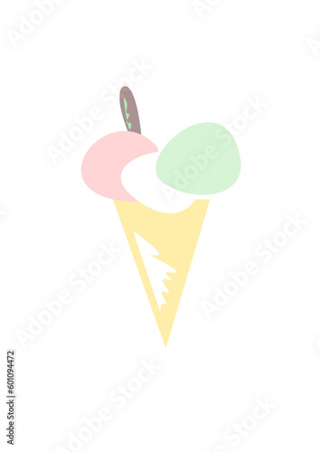 ice cream cone vector