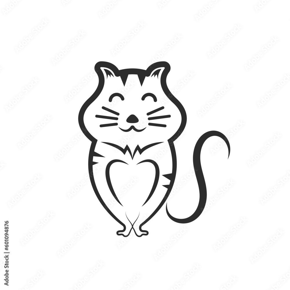 black cat icon vector illustration concept design template black cat icon vector illustration concept design template